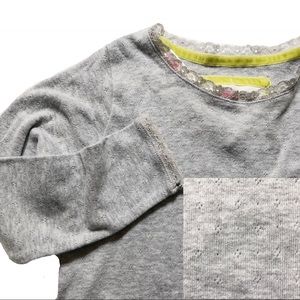 NWT Mini Boden Grey Long Sleeve SZ 6-7Y